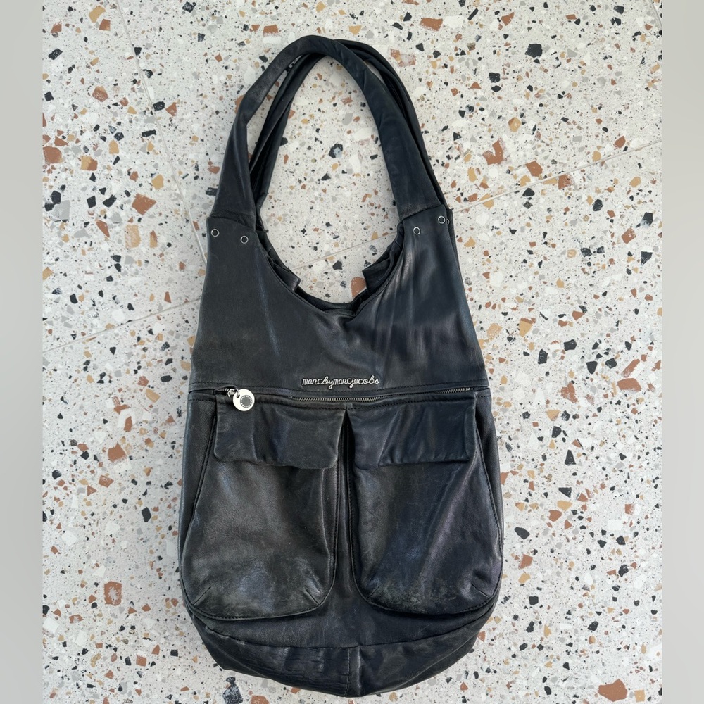 MarcByMarcJacobs black leather shoulder bag - Picture 3 of 8